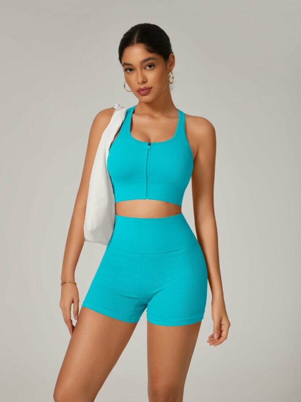 Conjunto Empina BumBum Canelado Com Zipper - Image 6